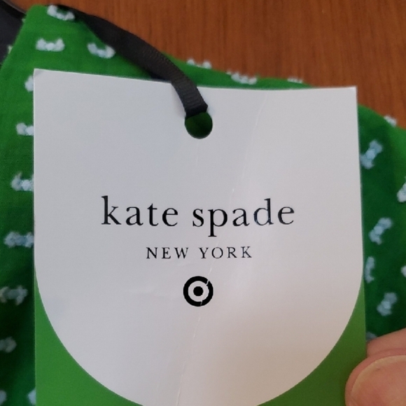 Kate Spade Green Blouse with Playful Puff Sleeves - Picture 4 of 9